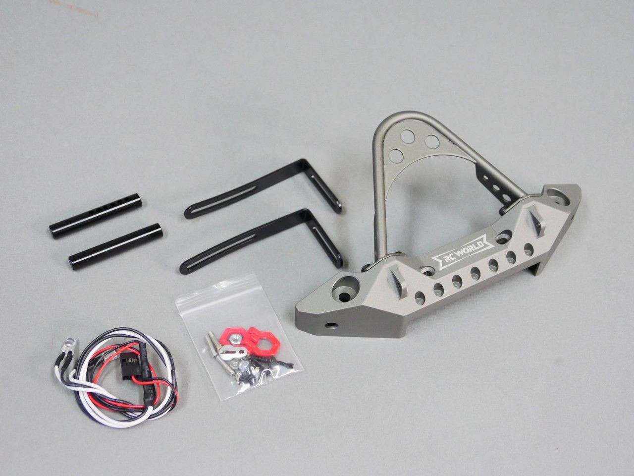 GPM Accessori Scala In Acciaio Inox - Griglia Frontale Per Axial SCX10 III JL Wrangler (AXI03007) - Set Da 5 Pezzi