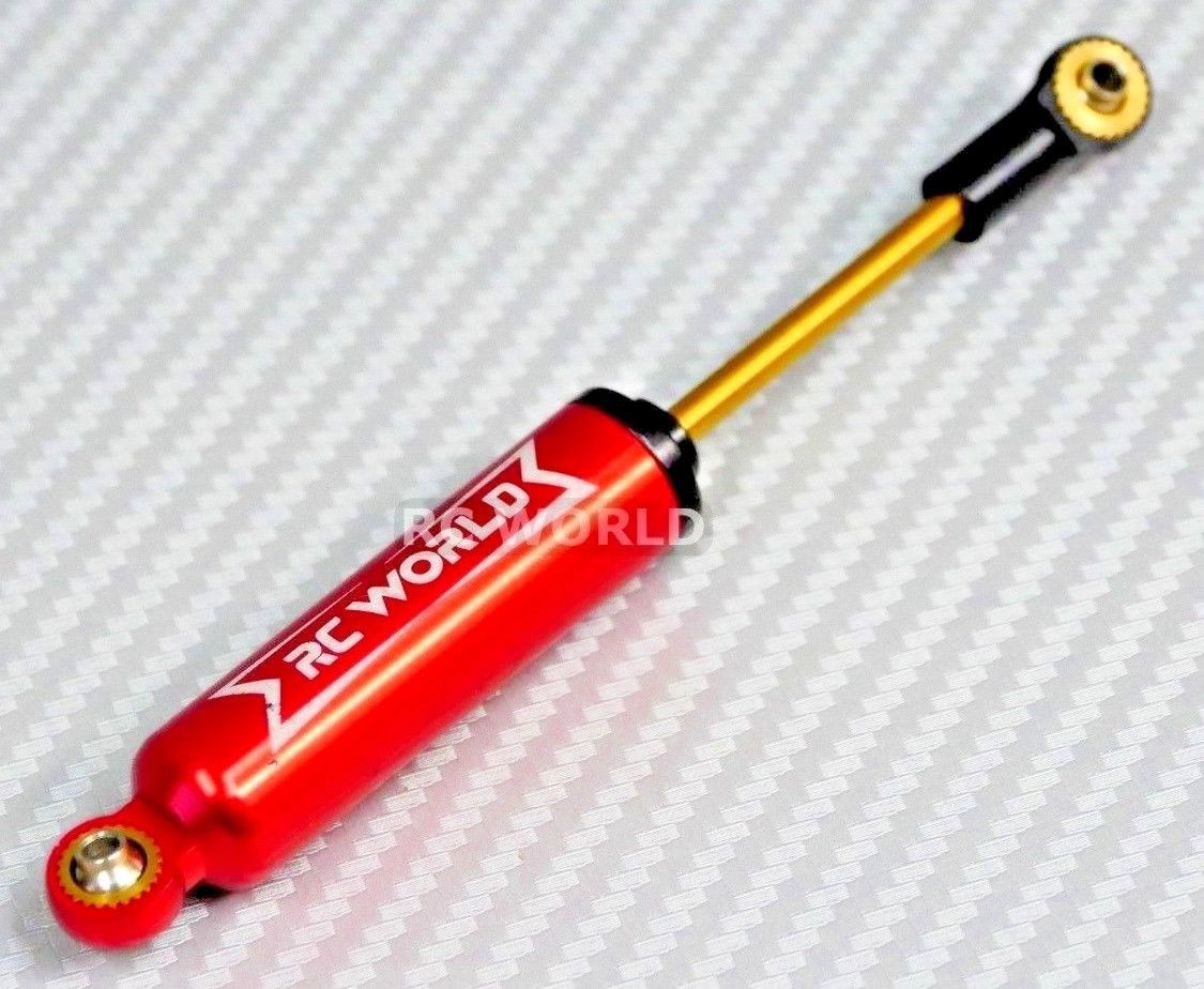 RC Car Shock Absorbers 80mm Aluminum Alloy Front & Rear Set For 1/10 RGT 136100 Model (Silver)