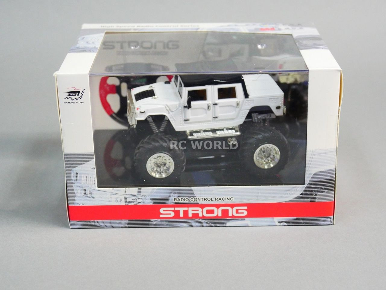 RC 1/43 Radio Control RC Micro Monster Truck HUMMER w/ LED Lights