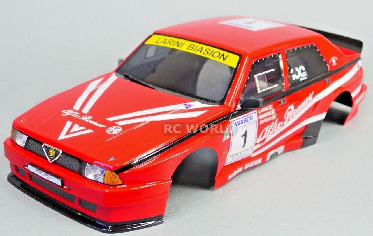 1/10 RC Car BODY Shell ALFA ROMEO 75 TURBO EVO 190mm