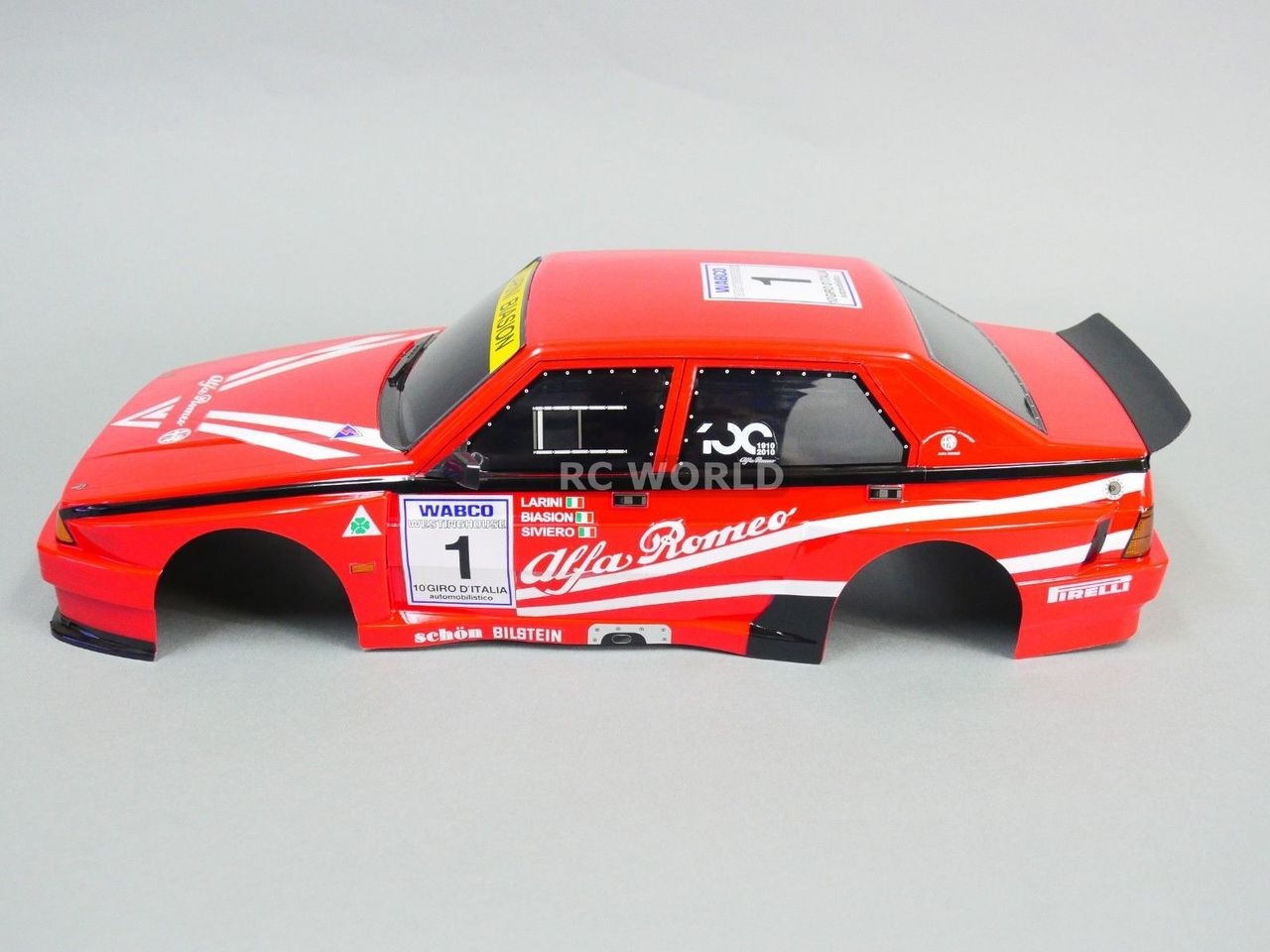 1/10 RC Car BODY Shell ALFA ROMEO 75 TURBO EVO 190mm