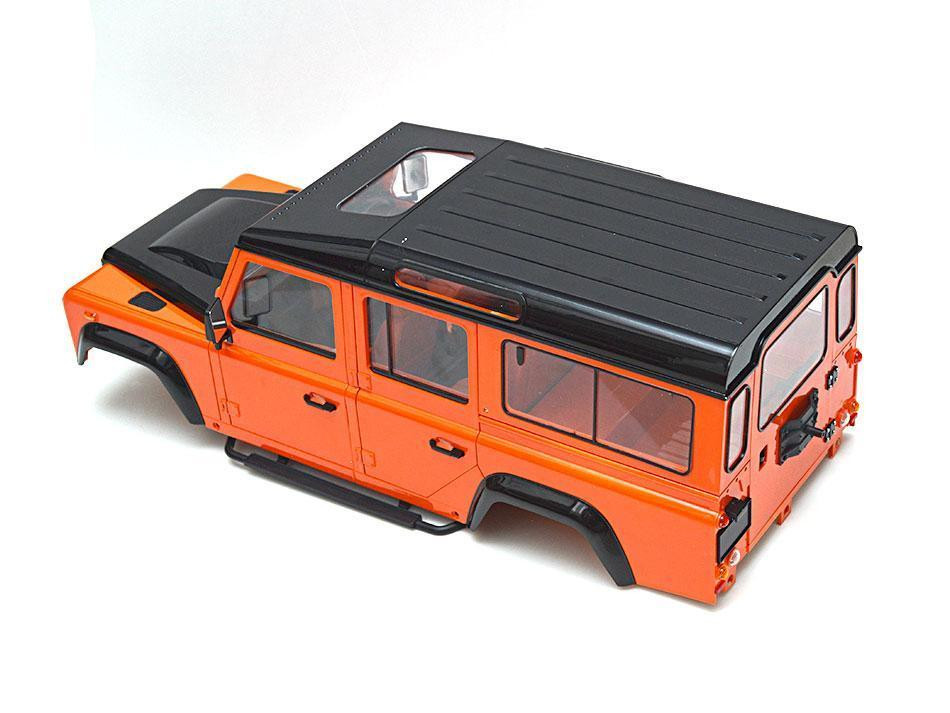RC 1/10 Land Rover DEFENDER 110 Wagon Hard Body w/ Interior *WHITE*