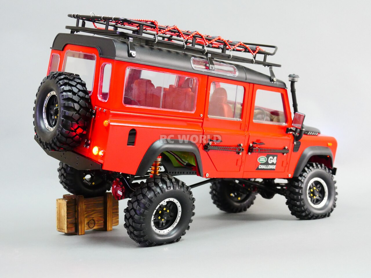 RC 1/10 Land Rover DEFENDER 110 Wagon Hard Body w/ Interior *WHITE*
