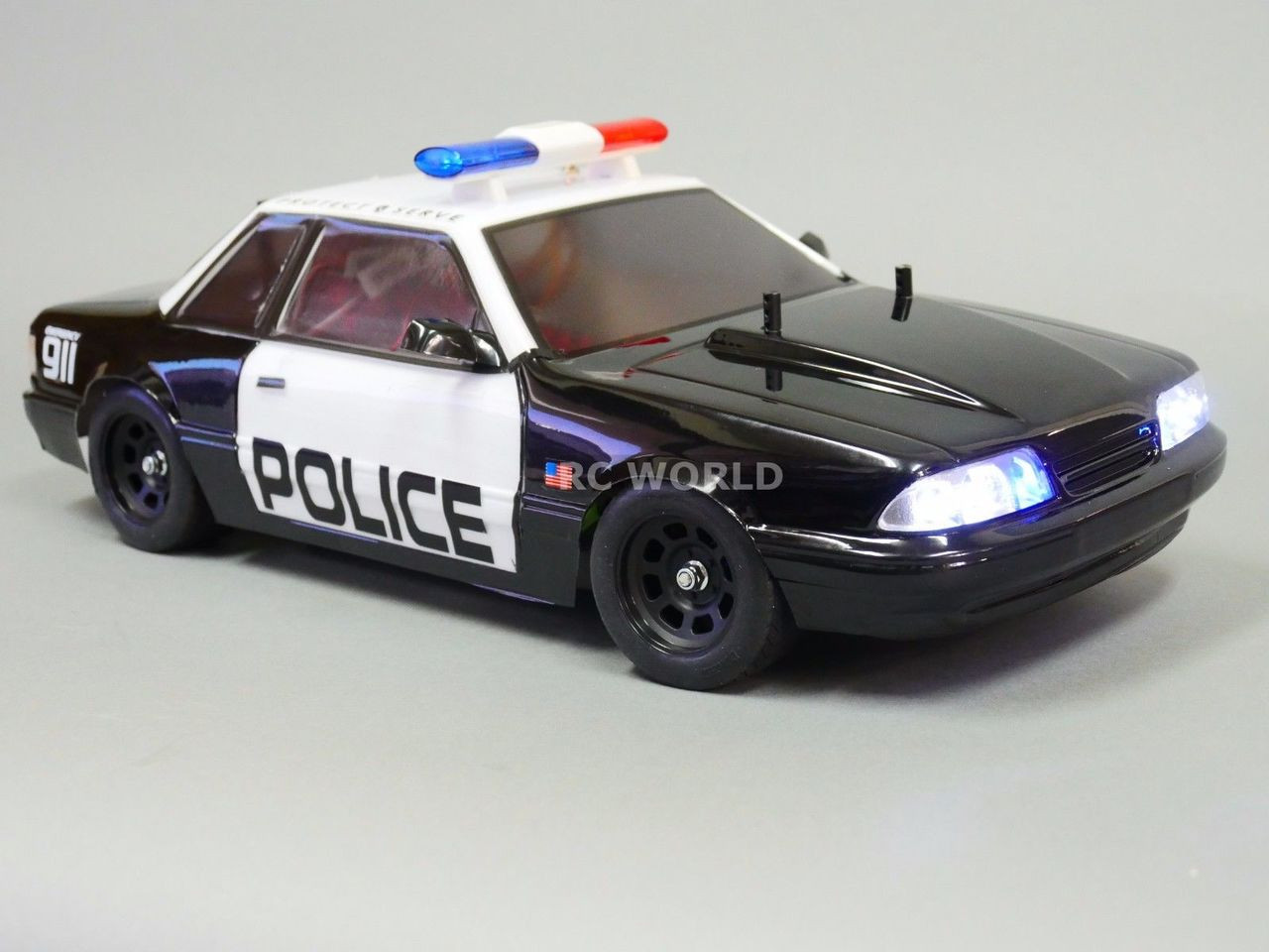 rc police car with lights