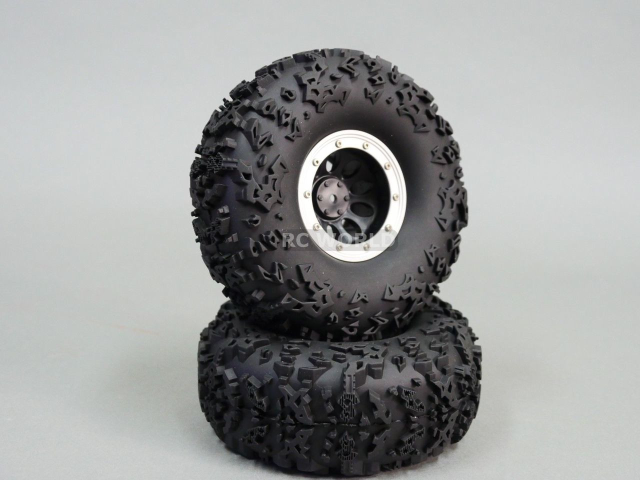 ZHRCFUN MOHERO 4 ruedas Beadlock llantas CNC de metal para coche 1/18 Tra-xxa Trx4-M RC Crawler Car, negro