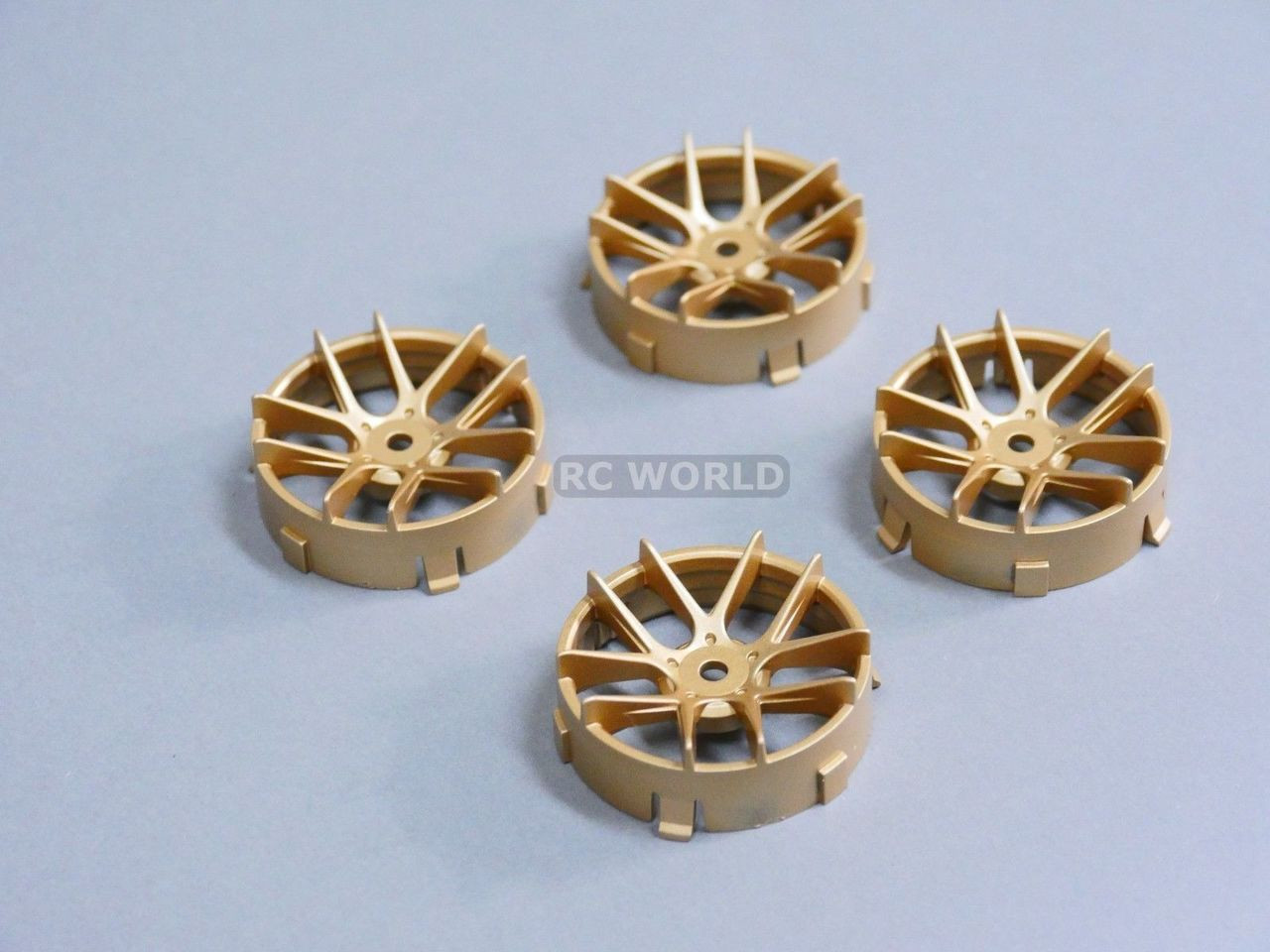 Tetsujin Rc Car Wheels Disc Adjustable Offset 3 6 9mm Jasmine Gold 4 Pcs