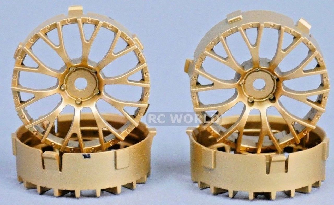 Tetsujin DAISY RC Car 1/10 Wheels GOLD Adjustable Offset 3-6-9mm