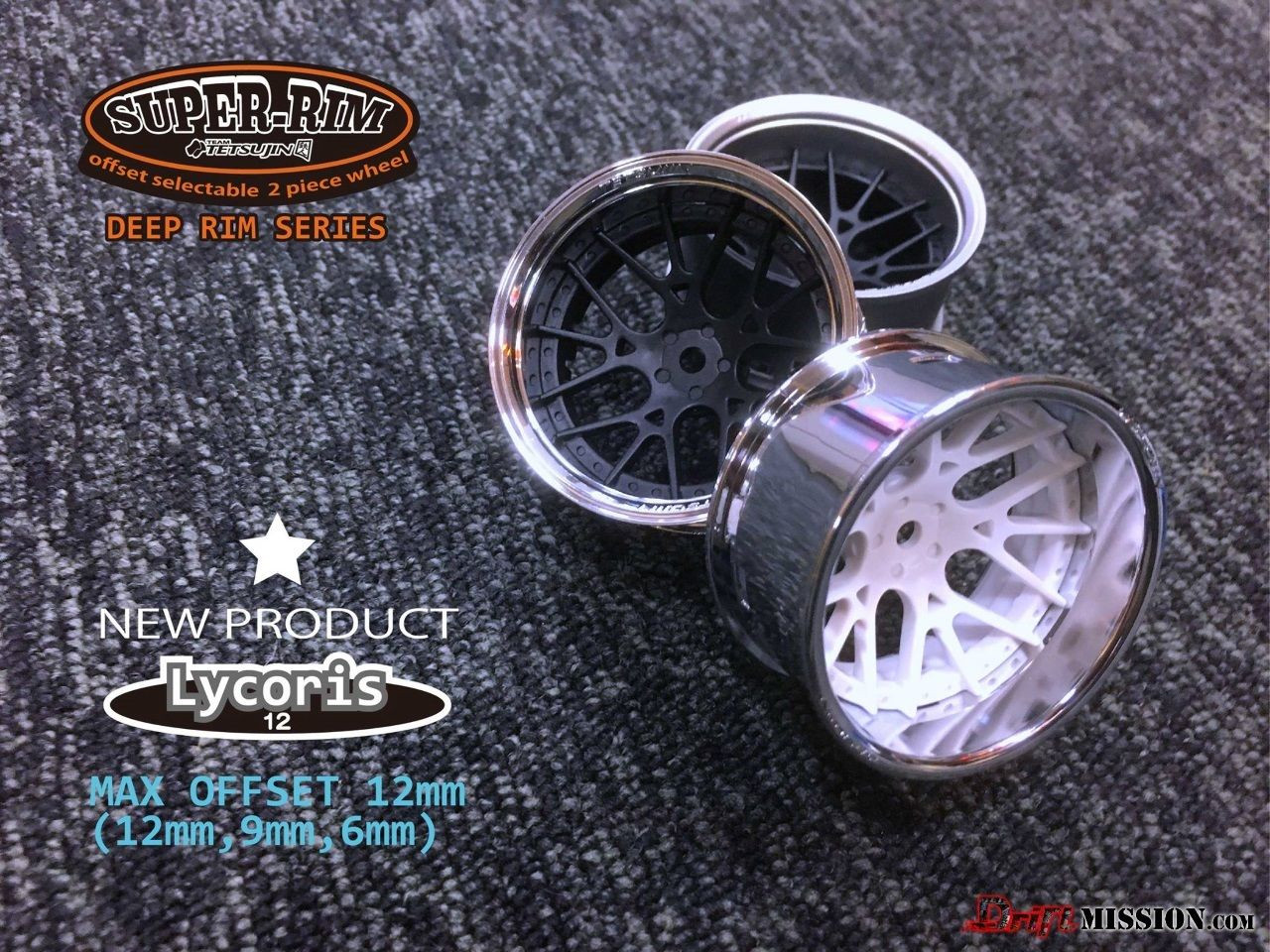 Tetsujin Wheels LYCORIS Inserts Adjustable Offset 3-6-9mm -RED- (4