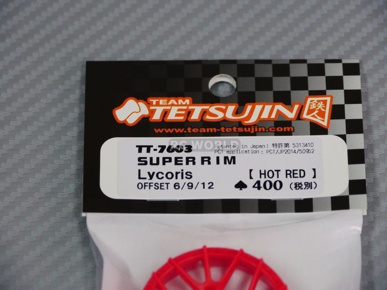 Tetsujin Wheels LYCORIS Inserts Adjustable Offset 3-6-9mm -RED- (4