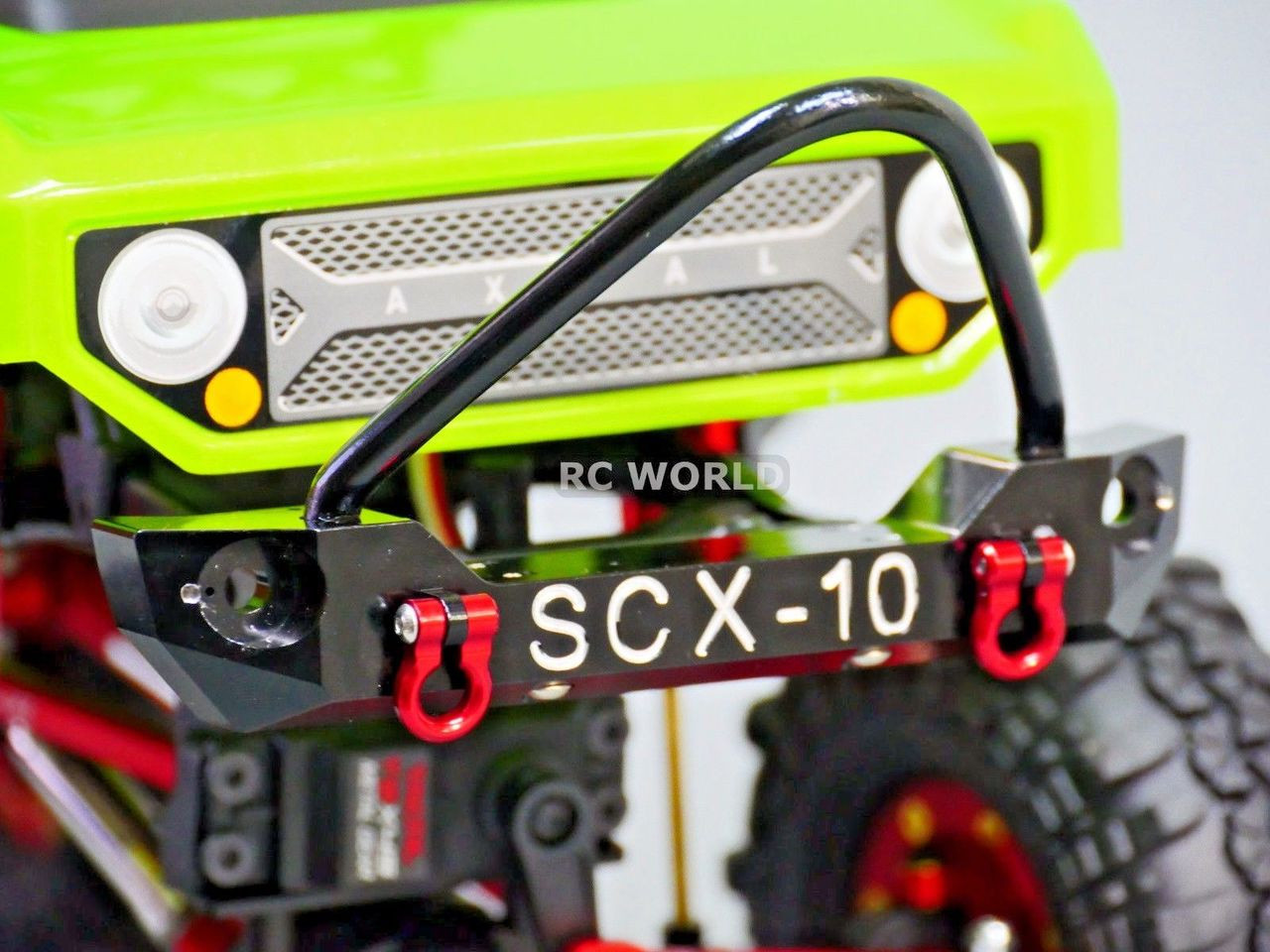 For Axial SCX10 RC Truck Front BULL NOSE Metal BUMPER w/ Metal