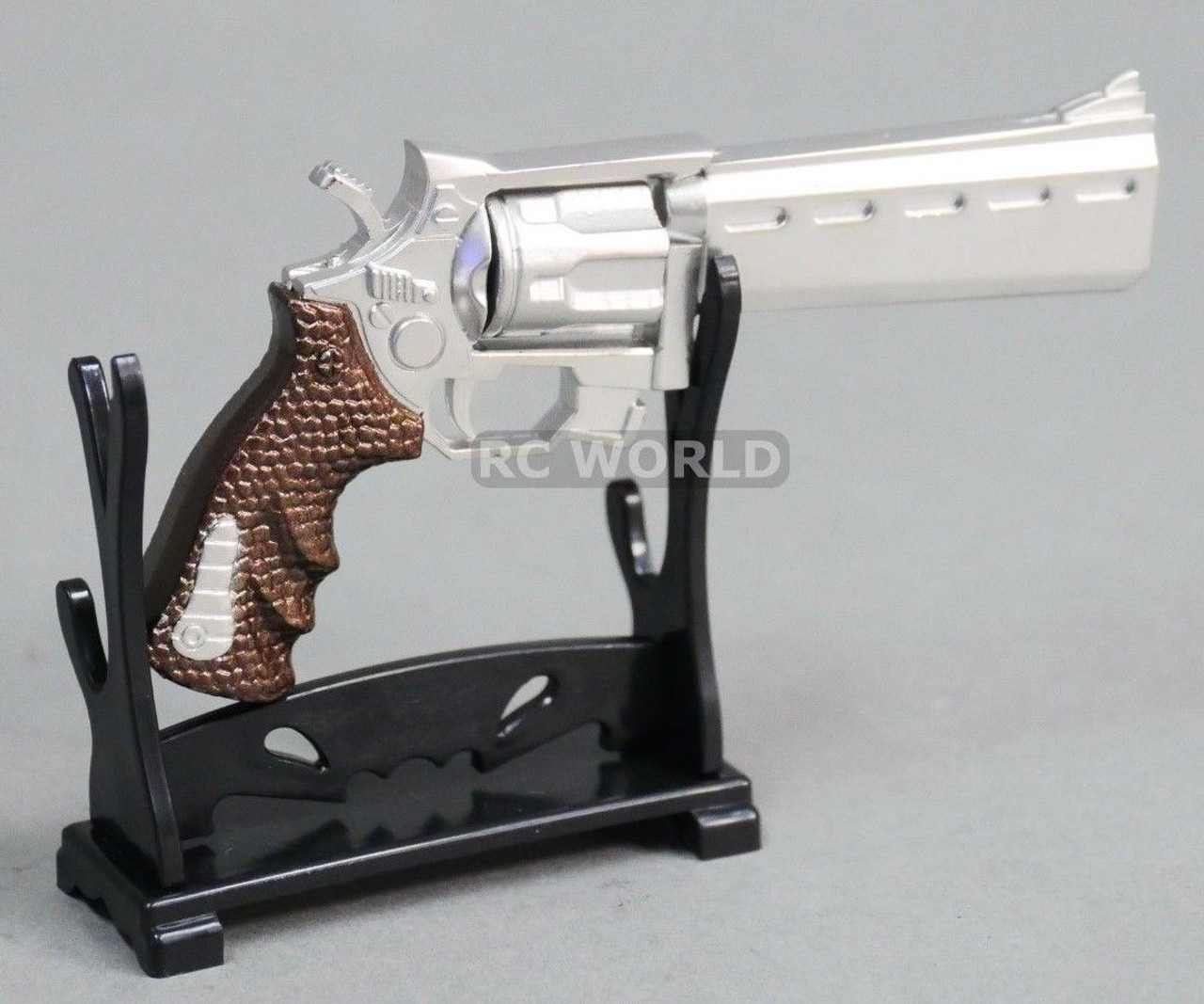 1/6 Scale Accessories REVOLVER PISTOL GUN All Metal Model w/ Holster - RC  WORLD