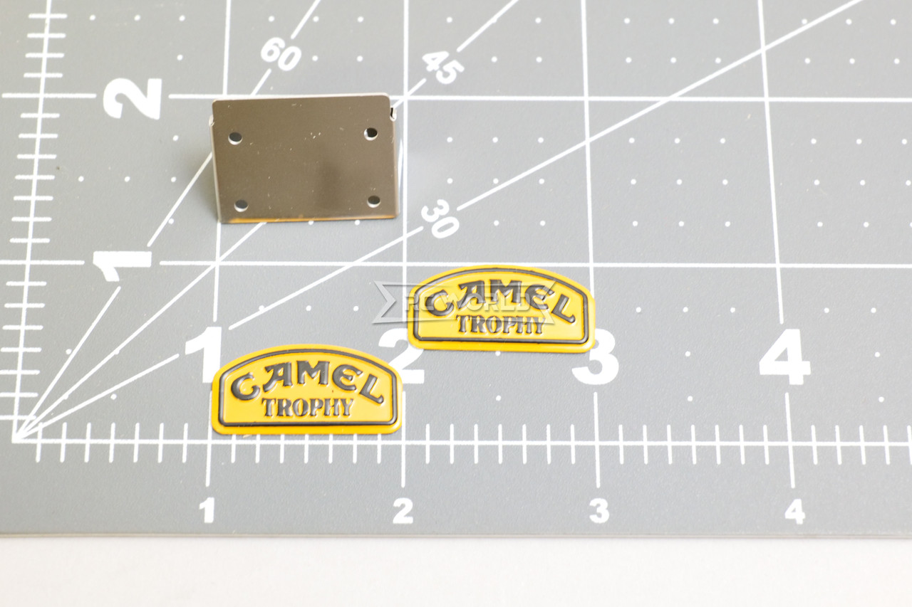 1/10 METAL CAMEL TROPHY BADGE Logo Badge For Defender -Small -