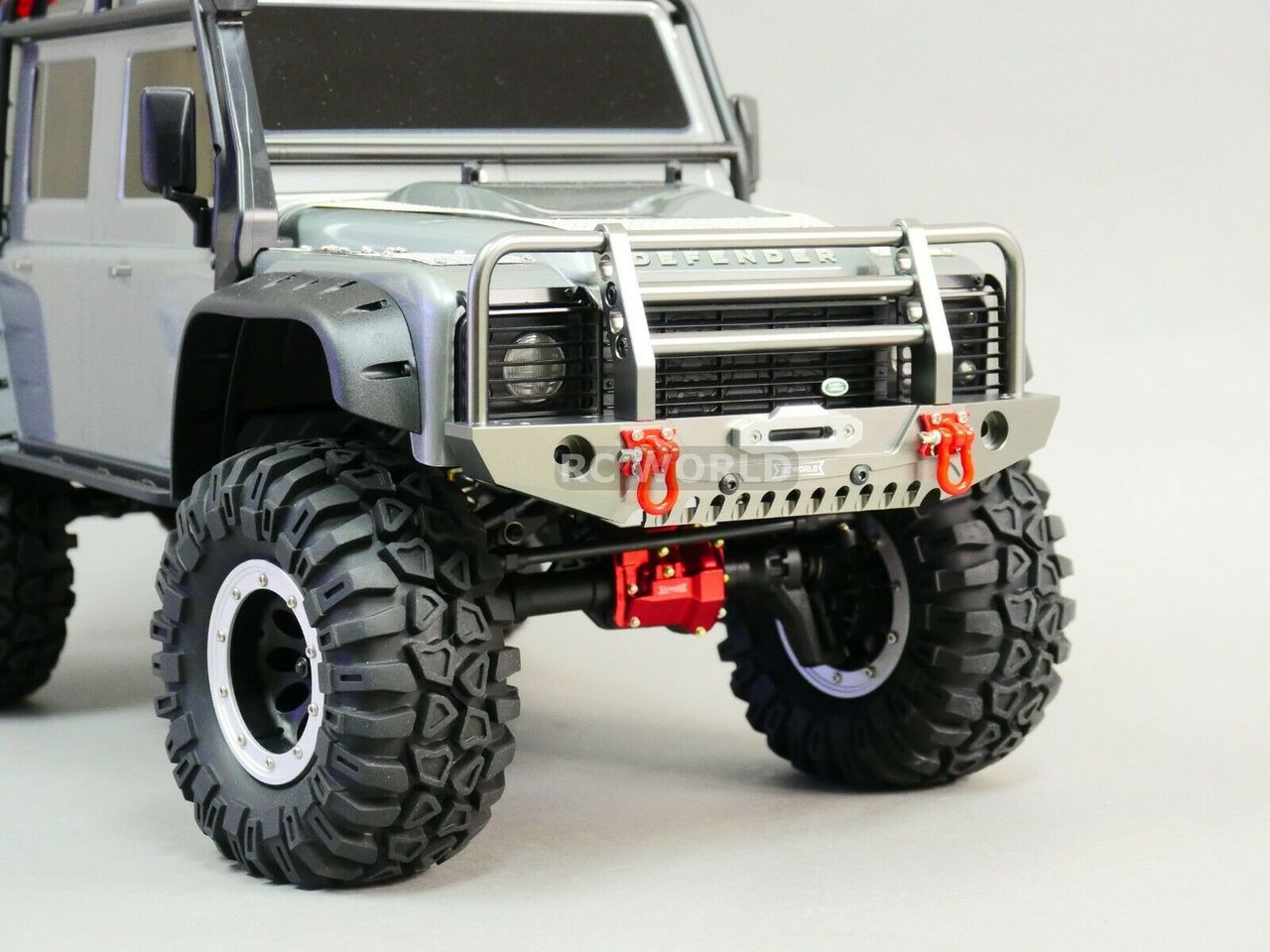 Traxxas TRX-4 DEFENDER METAL Front Bumper GUARD Gun Metal