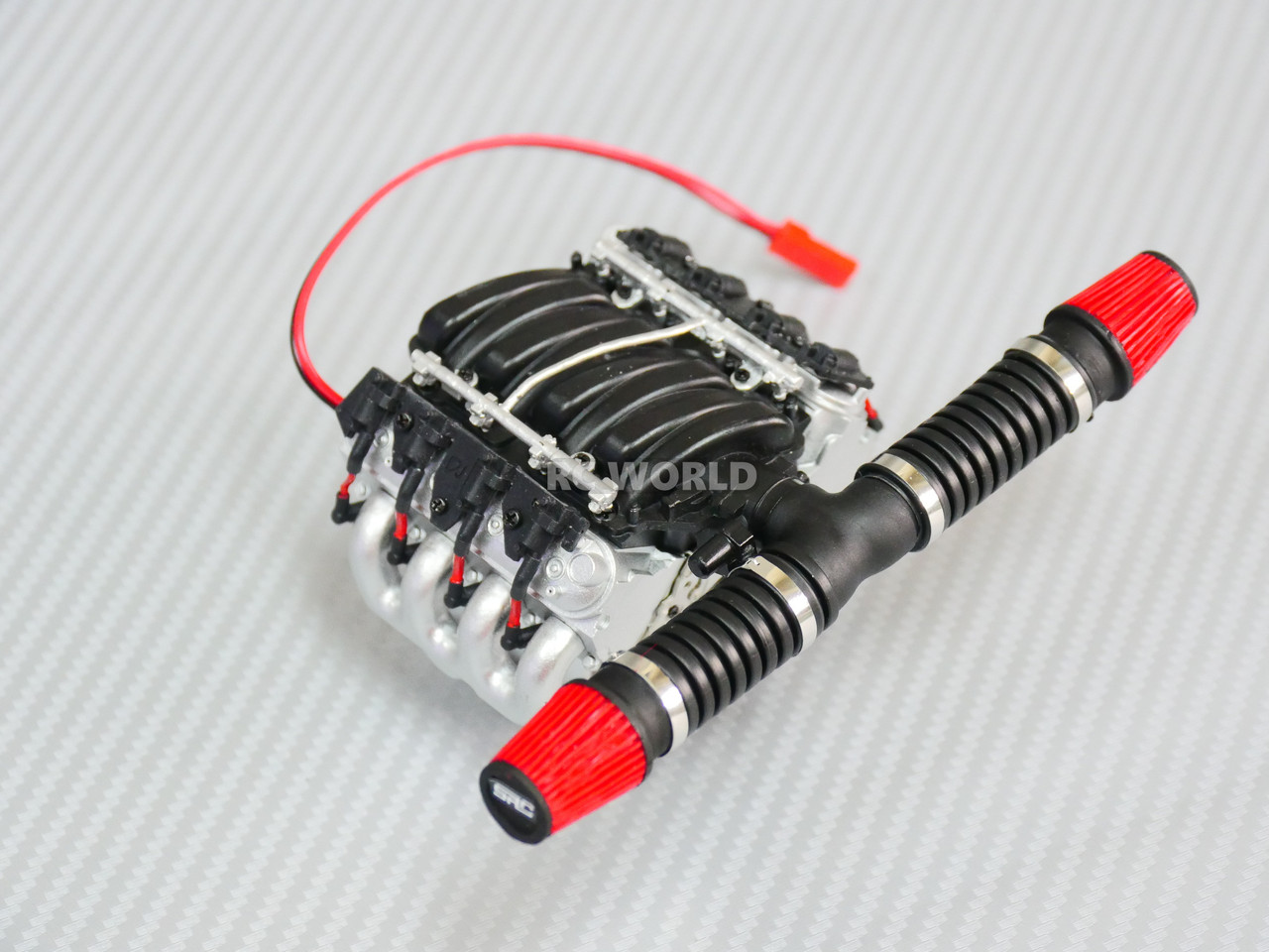 1 10 Scale V8 Engine Motor Cooling Fan Sensor Controlled