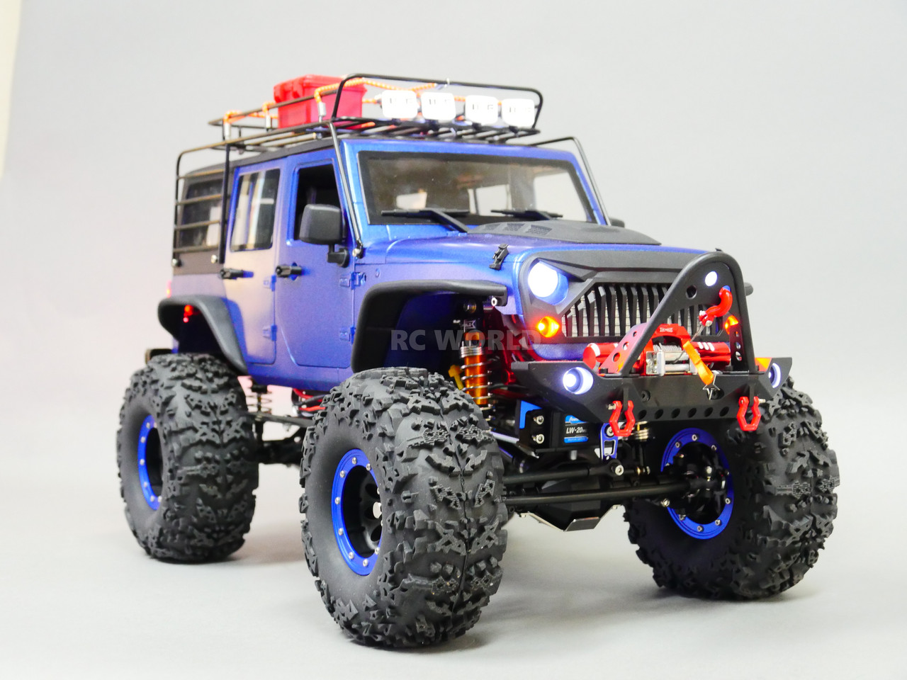 ホビーラジコン Rock Crawler Jeep Wrangler Rubicon 1/10 RC JEEP WRANGLER RUBICON 2-SPEED Rock Crawler 8.4V *RTR* BLACK