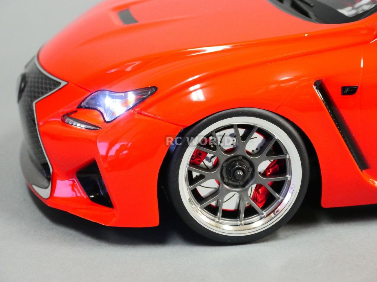 Custom RC 1/10 Drift LEXUS RCF AWD DRIFT Car RTR W/ LED White