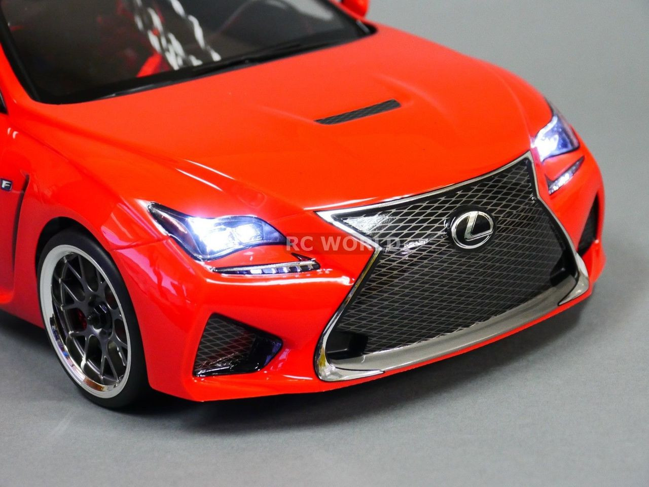 Custom RC 1/10 Drift LEXUS RCF AWD DRIFT Car RTR W/ LED Red