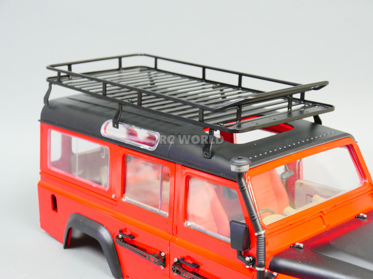 RC Defender 110 Metal Roof Rack W/ 6 Hella LED Spot Lights