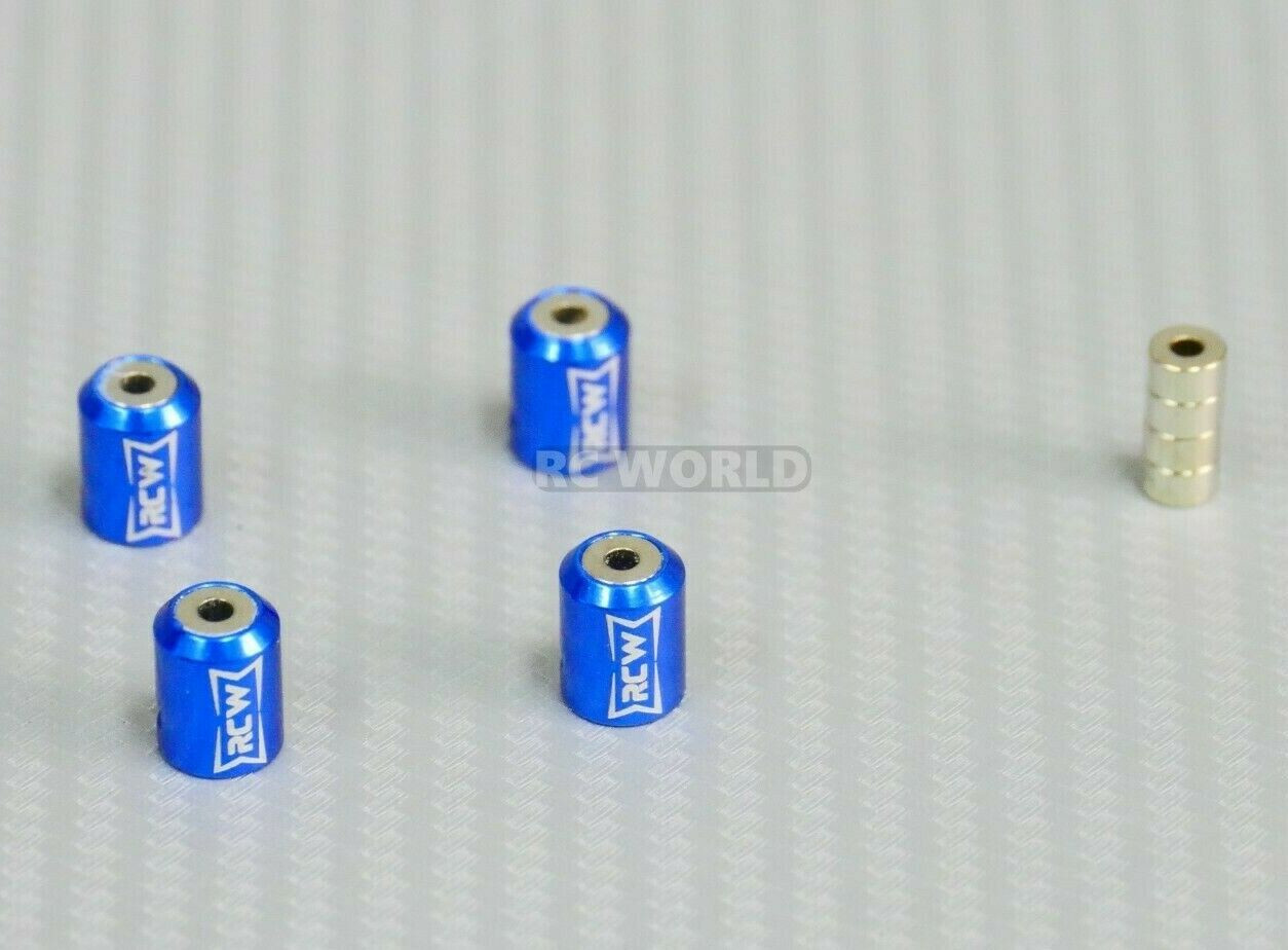 GPM Set Di 6 Body Clips E Supporto In Alluminio Per Modellismo 1/36 1/16 - Colore Verde