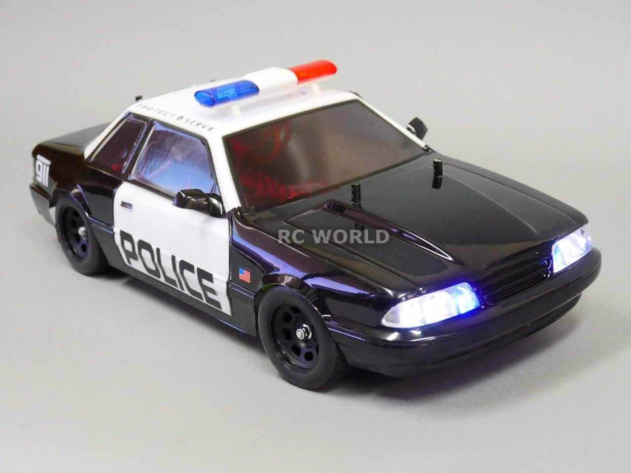 rc police car with working lights