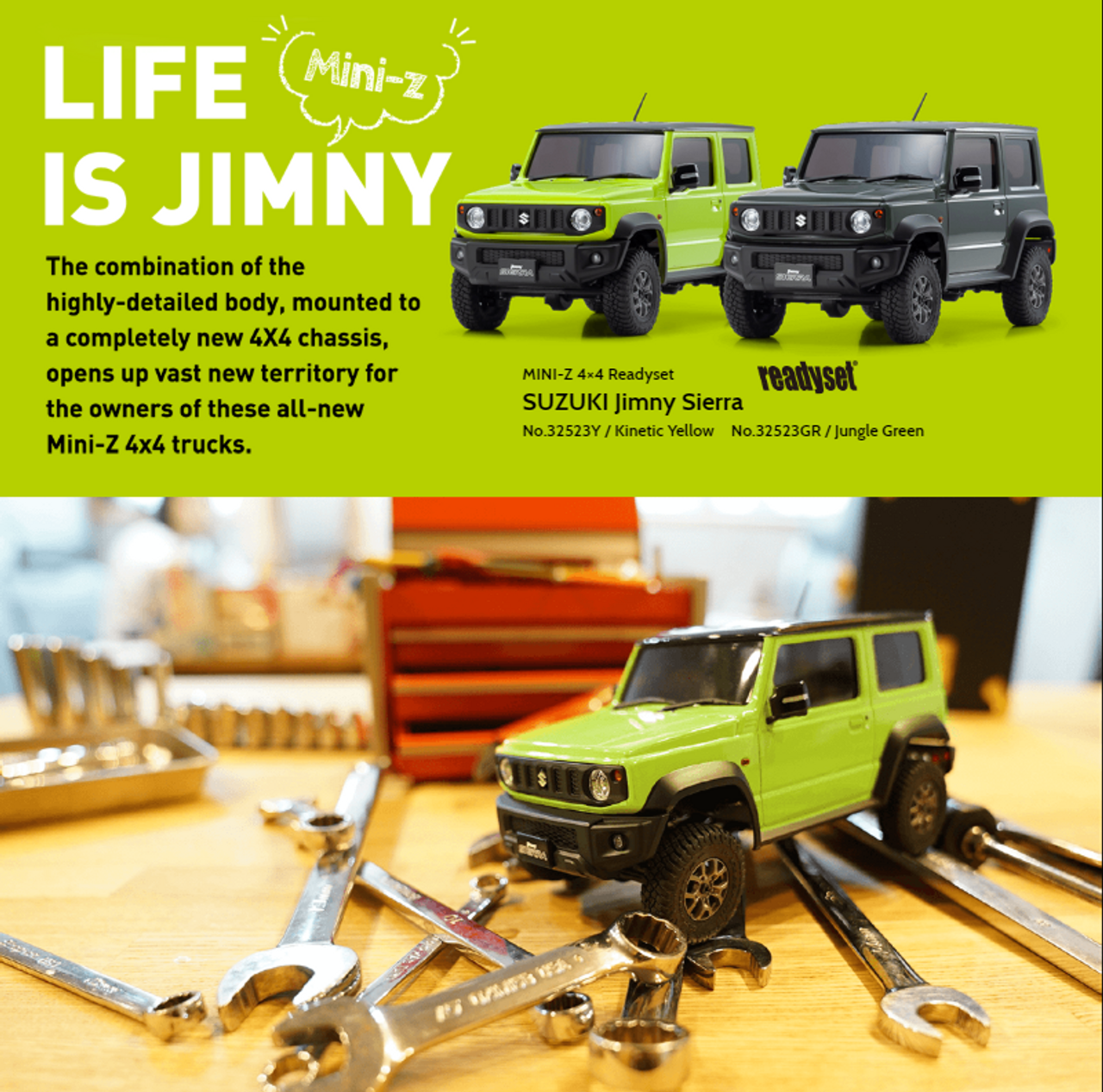 ホビーラジコン kinoko_sugar Kyosho RC 1/28 Mini Z JIMNY Sierra Ready Set BLUE -RTR-
