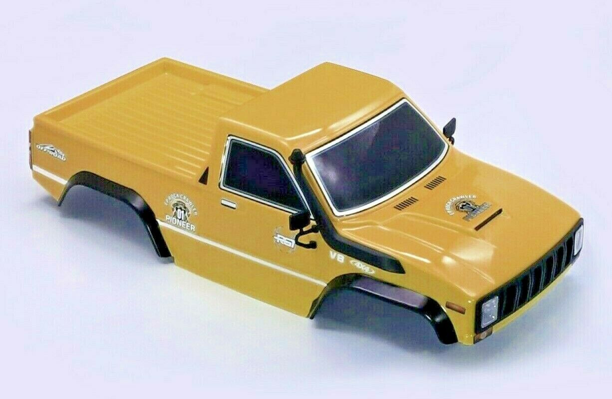 1/10 RC Pick Up Truck Body Shell 2 Door 313mm YELLOW