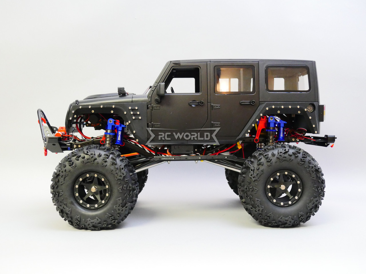 1/10 WLTOYS JEEP WRANGLER ルビコン RC クローラー 1/10 RC JEEP WRANGLER RUBICON 2-SPEED Rock Crawler 8.4V *RTR* BLACK