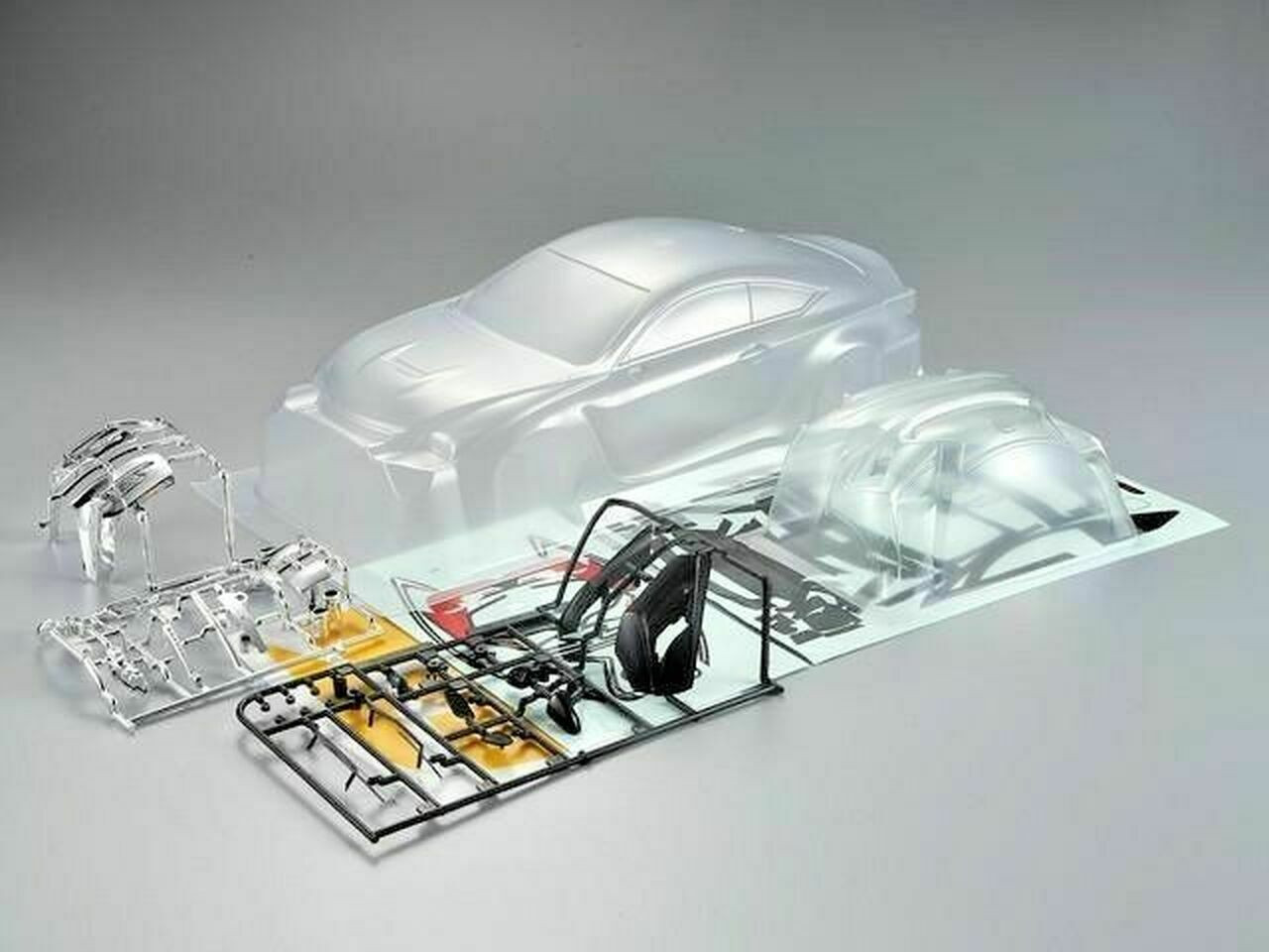 1/10 RC Car Body Shell LEXUS RCF W/ Wide Body Kit -CLEAR-