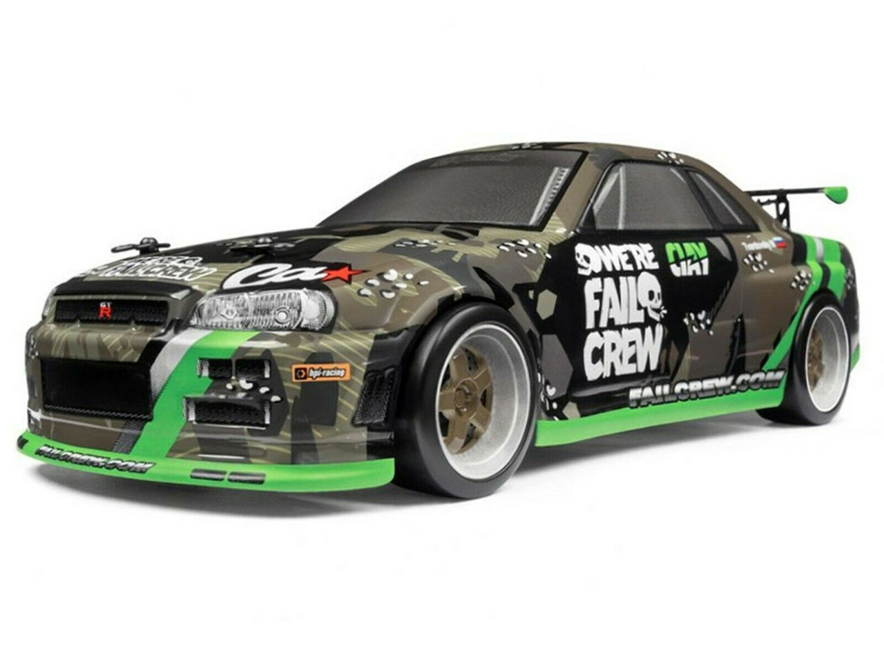 MICRO RS4 DRIFT FAIL CREW NISSAN SKYLINE R34 GT-R 1/18