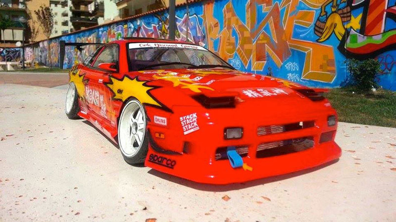 1/10 RC Car NISSAN 180SX Body Shell W/ Pop Up Light LED