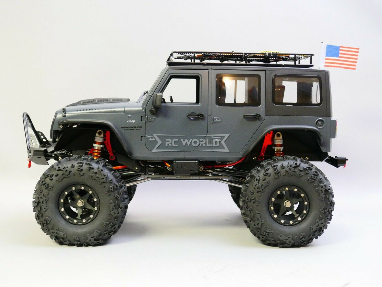 Custom Built 1/10 RC Jeep Wrangler Rubicon 2.2 Truck w/ LED 2