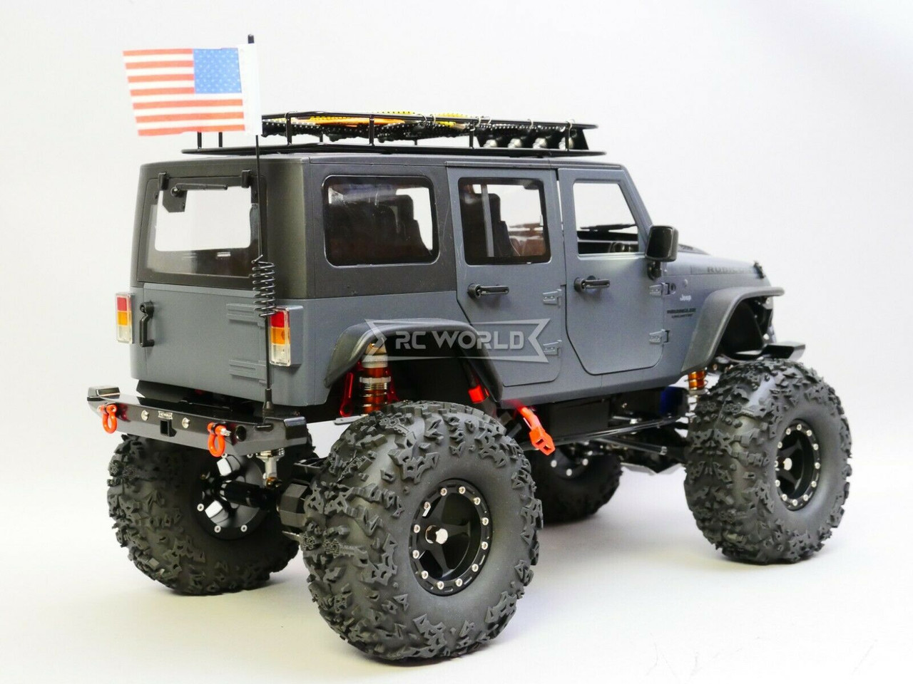 Custom Built 1/10 RC Jeep Wrangler Rubicon 2.2 Truck w/ LED 2