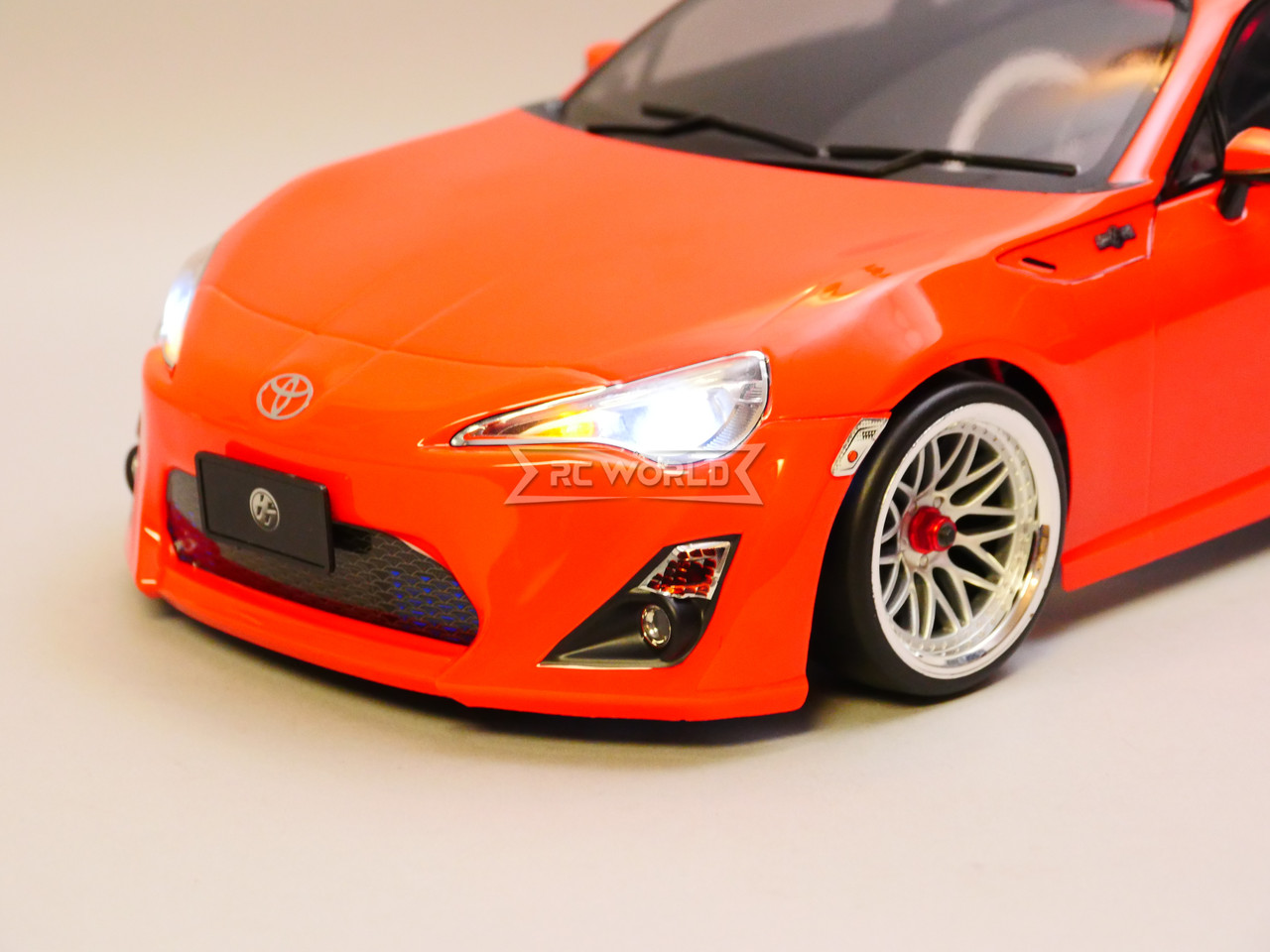 Custom RC 1/10 Drift TOYOTA 86 FRS AWD Drift Car RTR W/ LED Red