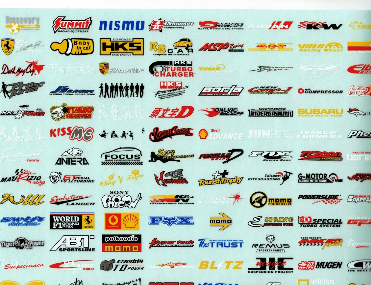 Cars and Trucks Stickers
