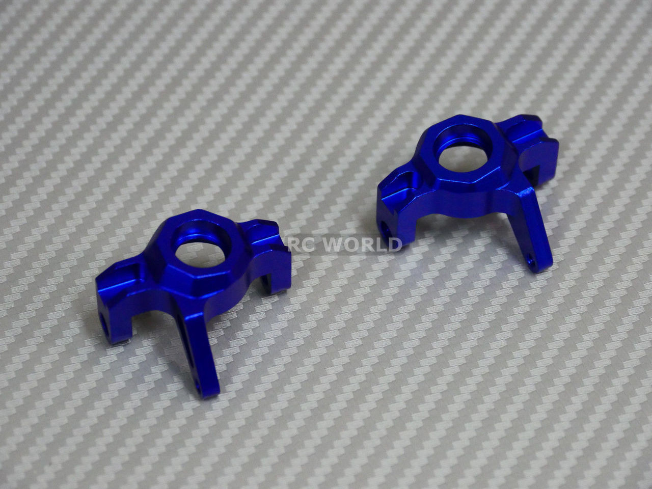 Axial Wraith Scorpion Front ALL METAL KNUCKLES + STEERING LINK - RED -