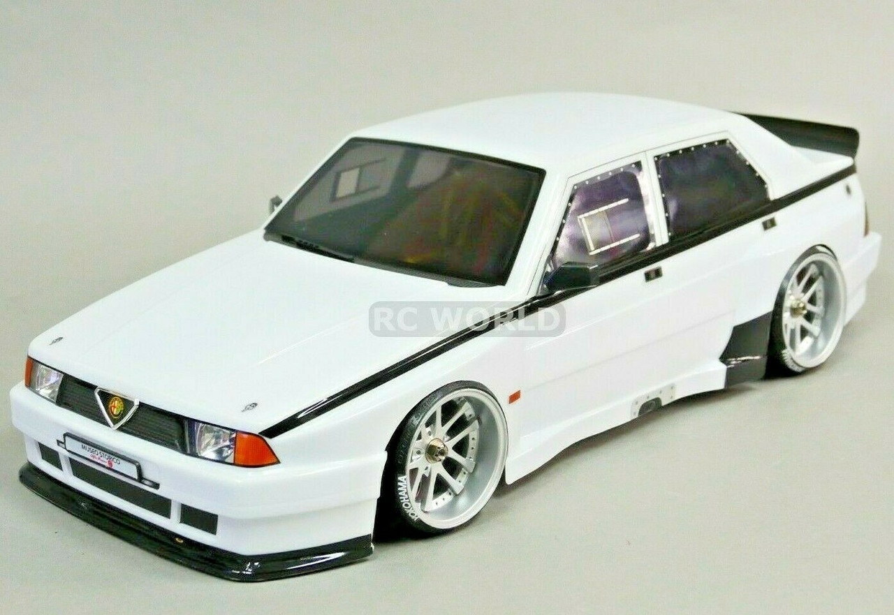 1/10 RC Car BODY Shell ALFA ROMEO 75 TURBO EVO 190mm BLUE