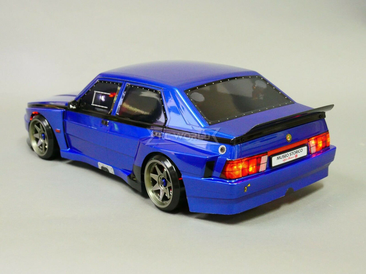 1/10 RC Car BODY Shell ALFA ROMEO 75 TURBO EVO 190mm BLUE *FINISHED* #