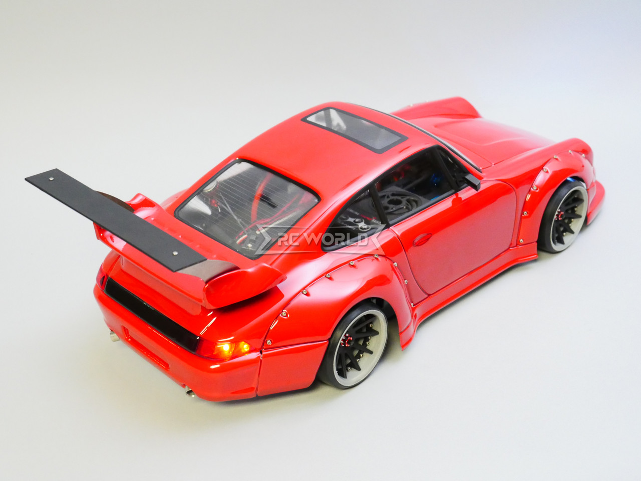 RC 1/10 PORSCHE 911 Turbo RWB Brushless RTR W/ LED W/ Sound -RED-