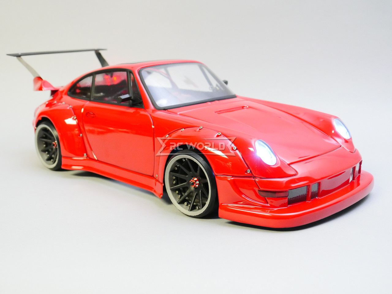 RC 1/10 PORSCHE 911 Turbo RWB Brushless RTR W/ LED W/ Sound -RED-