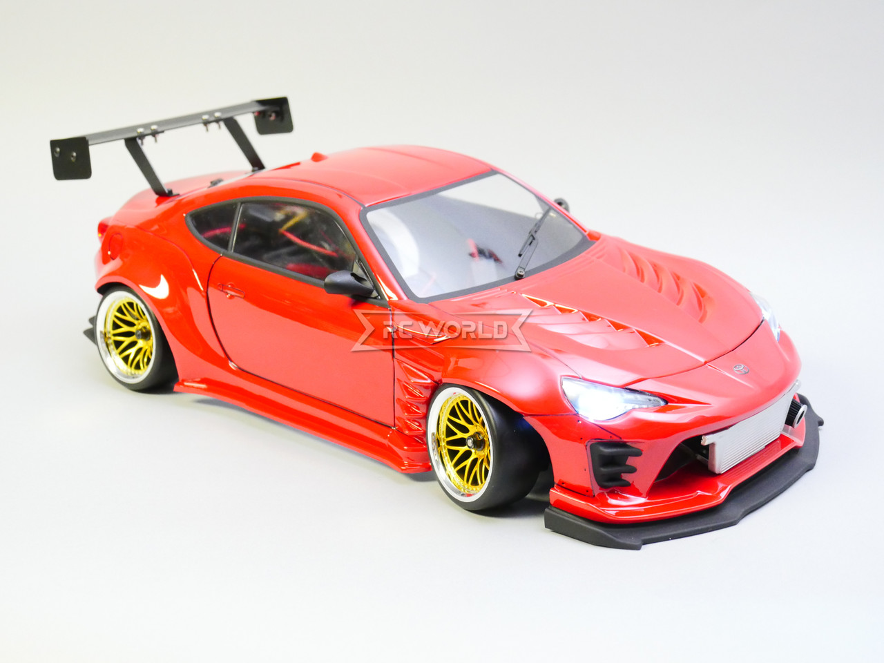 Custom 1/10 Yokomo RC Toyota BRZ RWD Wide Body Drift W/ L.E.D