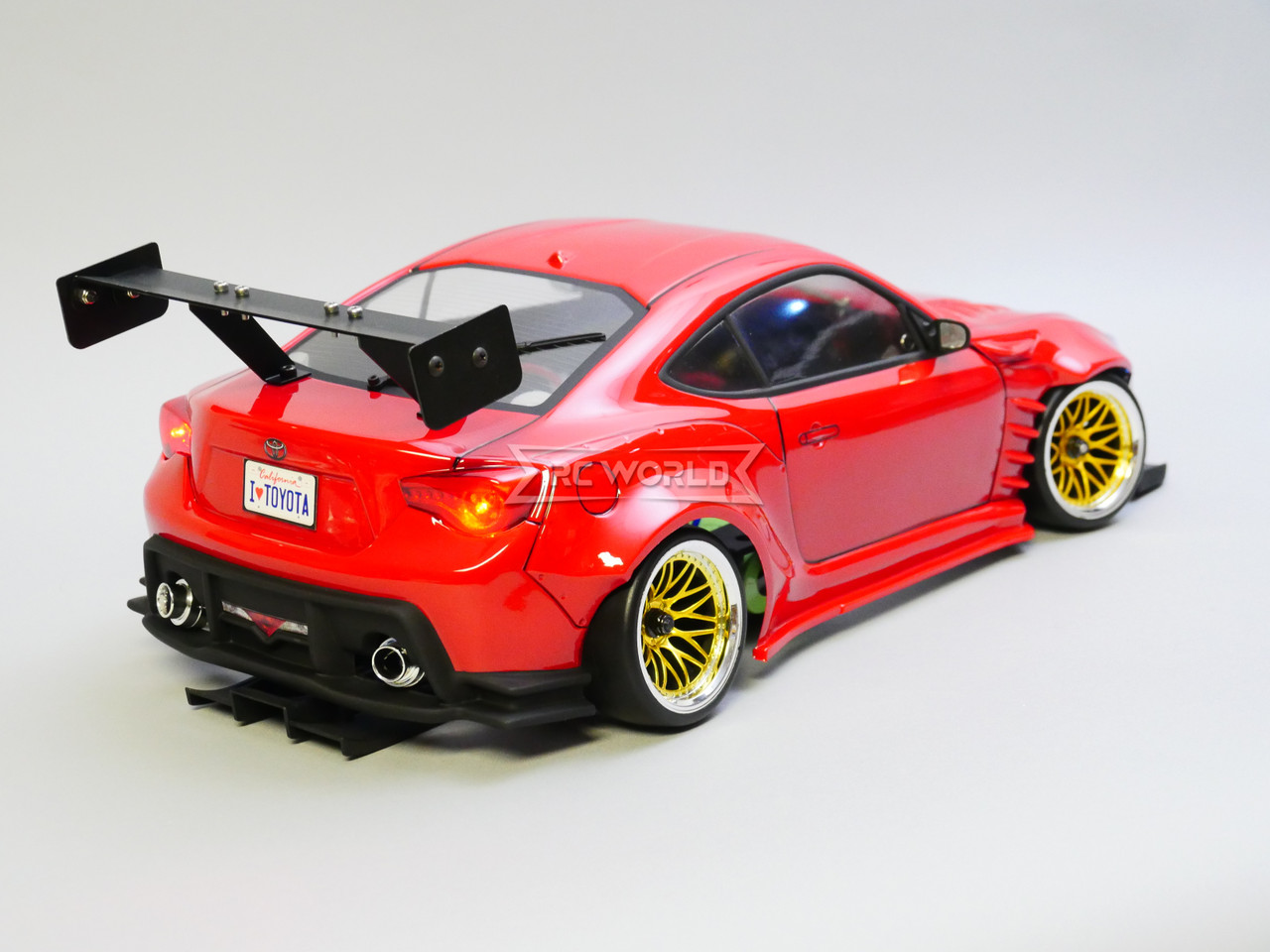 Custom 1/10 Yokomo RC Toyota BRZ RWD Wide Body Drift W/ L.E.D