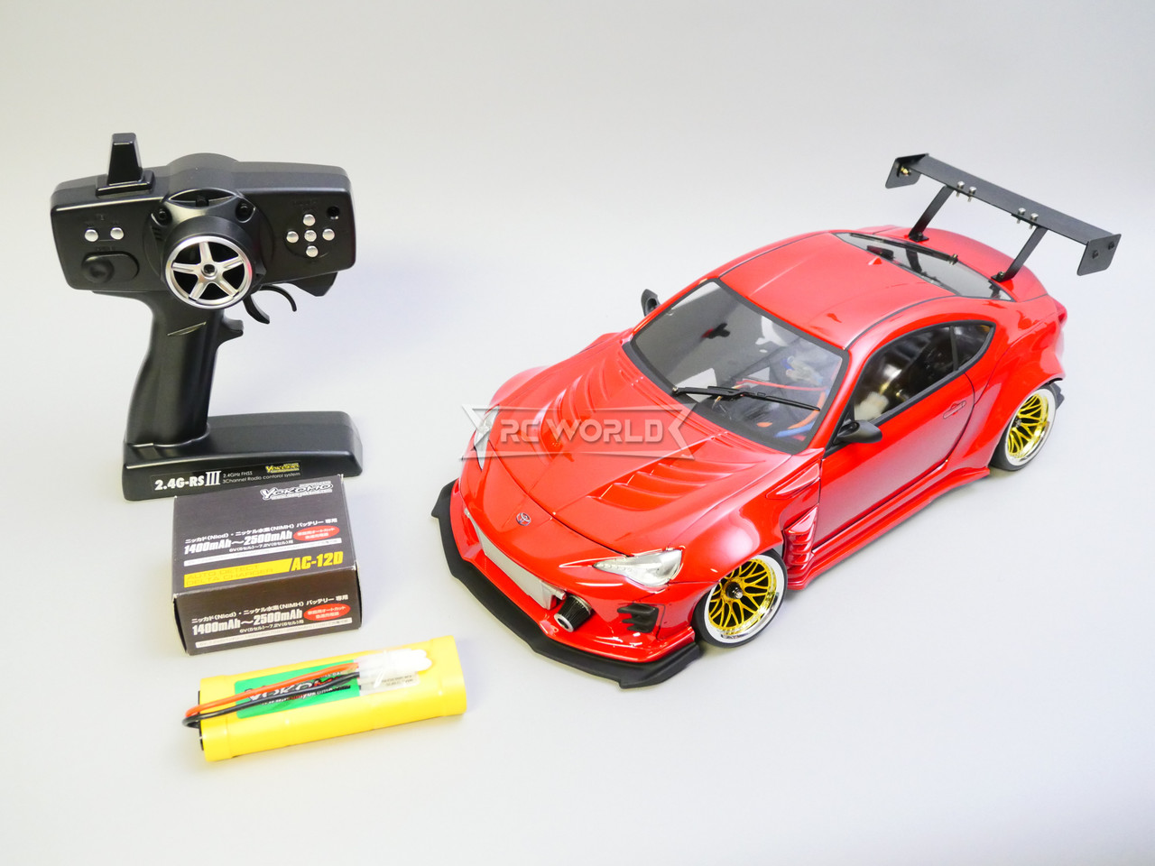 Custom 1/10 Yokomo RC Toyota BRZ RWD Wide Body Drift W/ L.E.D