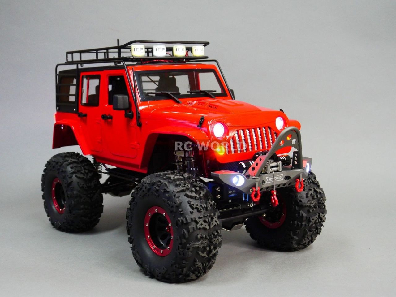RC Scale 1/10 JEEP WRANGLER RUBICON Hard Body - GLASS SET - 6PCS