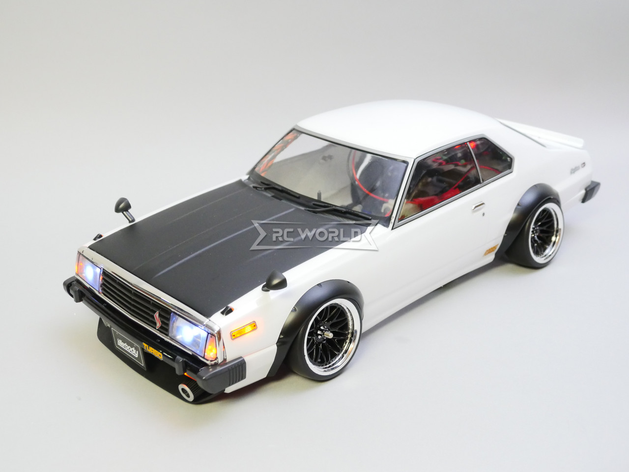 Custom 1/10 Yokomo RC Nissan Skyline HT 2000 Turbo RWD Drift W