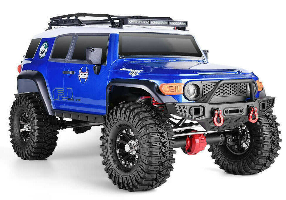 ホビーラジコン FJ 1/10 RC Truck Body TOYOTA FJ 313mm w/ LED Lights -BLUE-