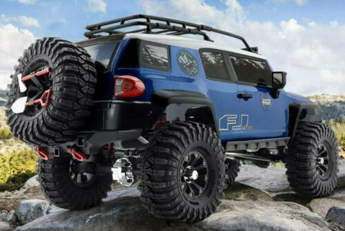 1/10 RC Truck Body TOYOTA FJ 313mm w/ LED Lights -BLUE-