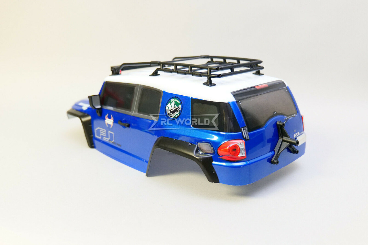 1/10 RC Truck Body TOYOTA FJ 313mm w/ LED Lights -BLUE-