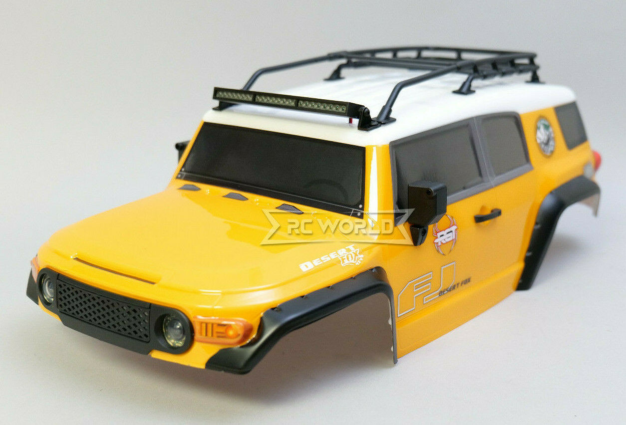 1/10 RC Truck Body TOYOTA FJ 313mm w/ LED Lights -BLUE-