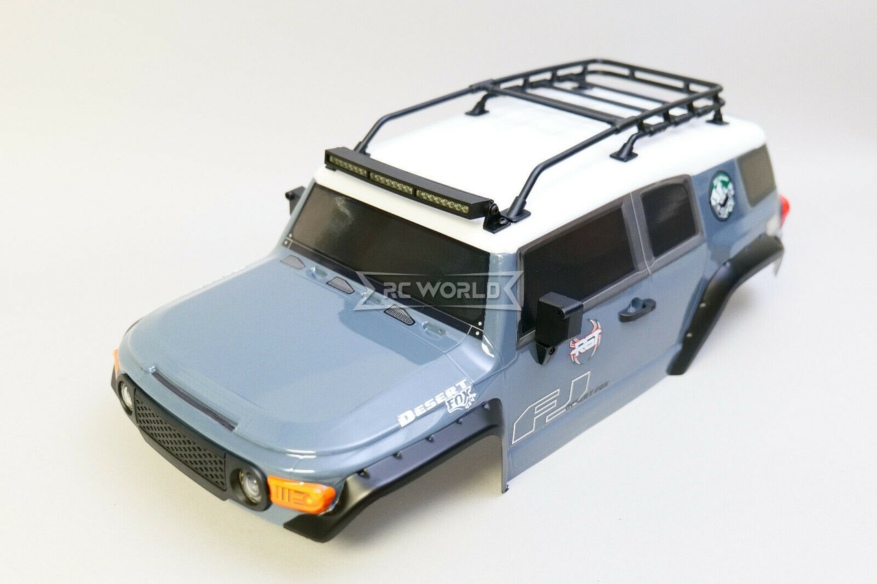 ホビーラジコン FJ 1/10 RC Truck Body TOYOTA FJ 313mm w/ LED Lights -BLUE-