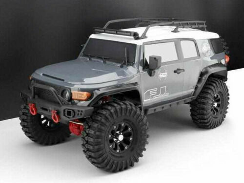 1/10 RC Truck Body TOYOTA FJ 313mm w/ LED Lights -GREY-
